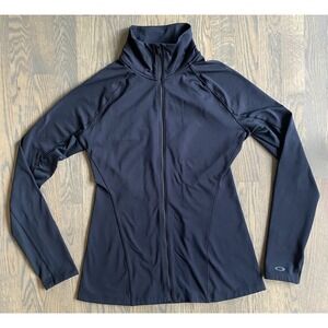 Oakley Track Jacket Full Zip Stretch Performance Athletic Women Size Small
